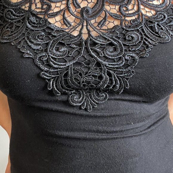 HOST PICK*Arianne Teri Floral High Collar Top -M- - Picture 8 of 11